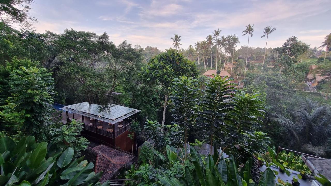 The Sebali Resort ウブド エクステリア 写真 View of the house from the top of the hill