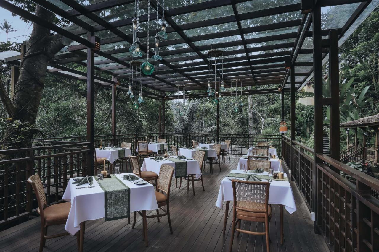 The Sebali Resort ウブド エクステリア 写真 The restaurant at the Forest Lodge