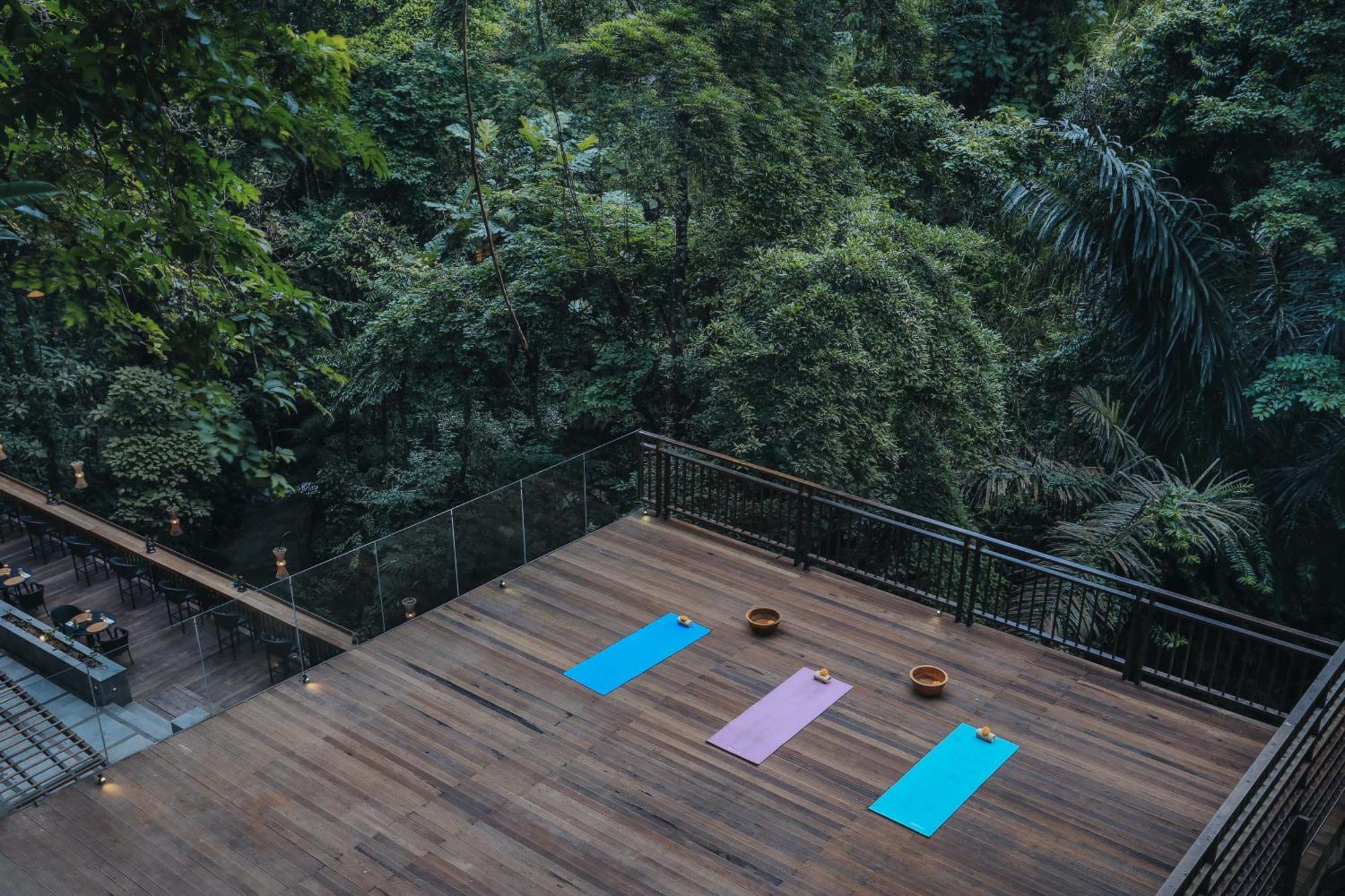 The Sebali Resort ウブド エクステリア 写真 The Yoga Deck